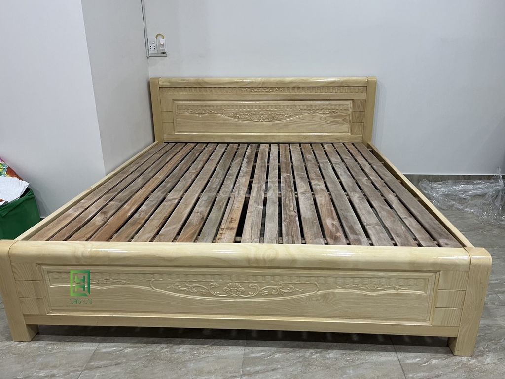 GIƯỜNG GỖ SỒI TỰ NHIÊN - GIƯỜNG GỖ SỒI TỰ NHIÊN. Mua bán Giường, chăn ga gối nệm tại Quận Gò Vấp Tp Hồ Chí Minh được đăng bởi LÊ VĂN HÙNG hình 1
