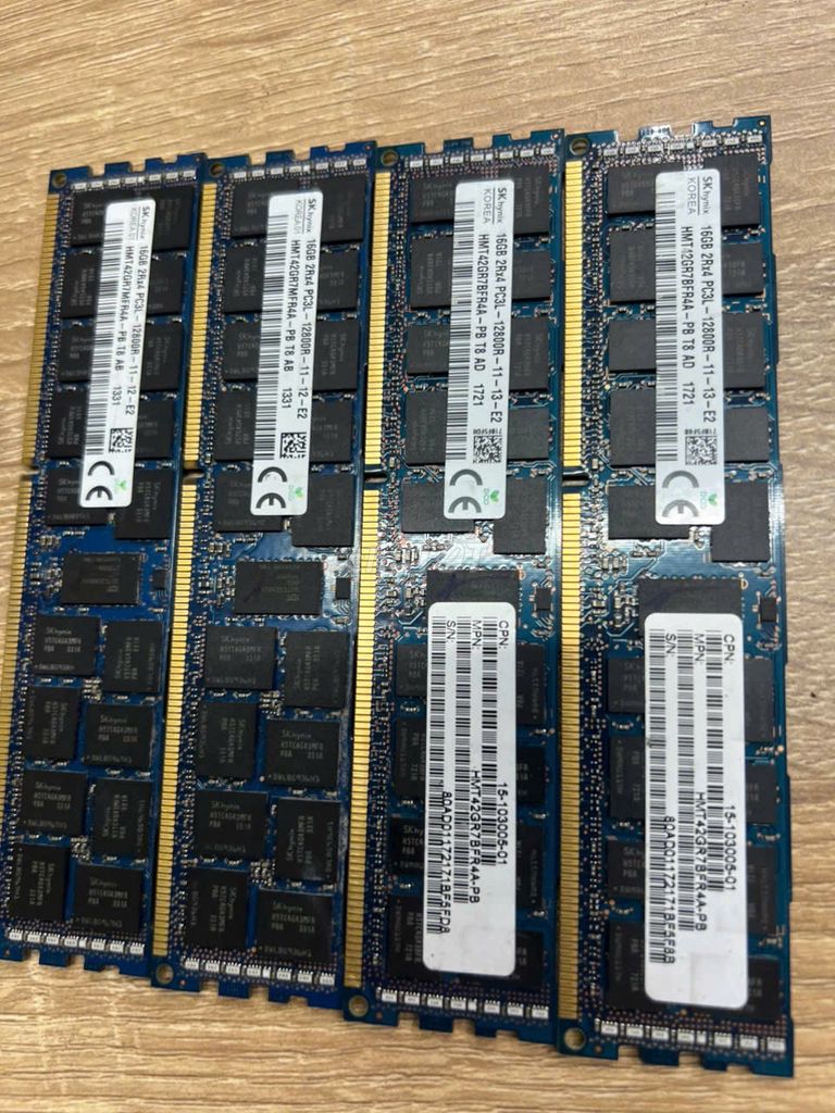 RAM SK Hynix PC3L-12800R 16GB Đã dùng bảo hành ok. Mua bán Linh kiện (RAM, Card...) tại Quận 12 Tp Hồ Chí Minh được đăng bởi VÕ PHÁP hình 1