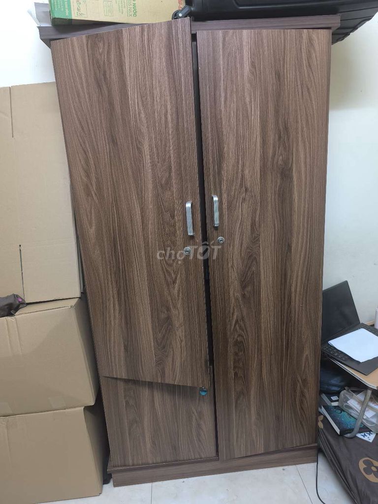 Tủ quần áo Gỗ Nâu Đơn giản. Mua bán Tủ, kệ gia đình tại Quận Cầu Giấy Hà Nội được đăng bởi Hồ Khánh Huyền hình 1