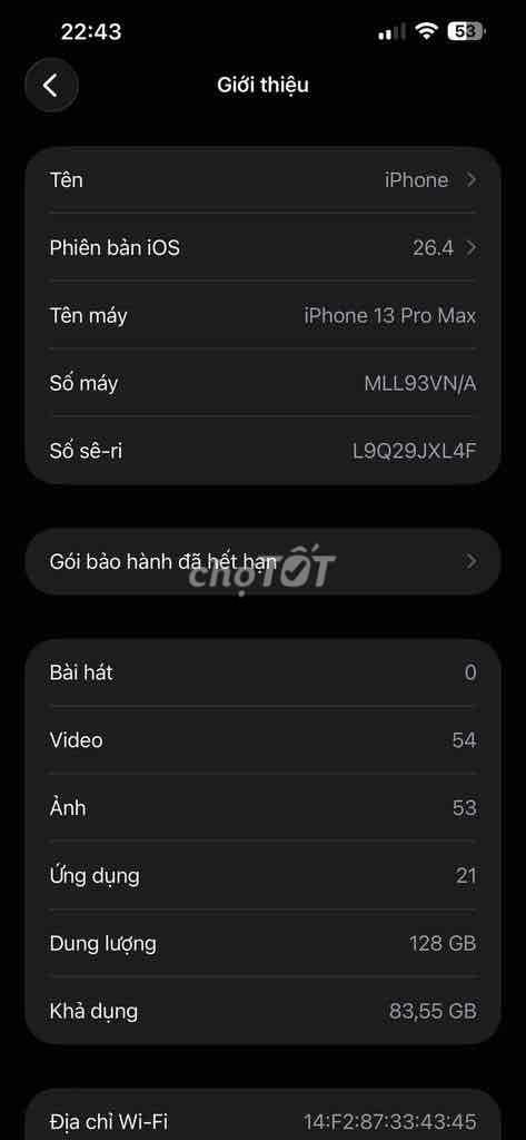 iPhone 13 Pro Max 128GB. Mua bán Điện thoại tại Thành phố Cẩm Phả Quảng Ninh được đăng bởi Phạm Tuấn hình 1