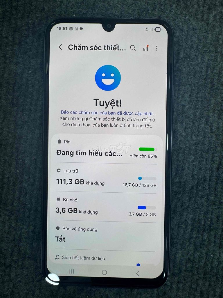 Samsung Galaxy A34 5G 128GB Đen. Mua bán Điện thoại tại Thành phố Dĩ An Bình Dương được đăng bởi Hoàng Quân Phát hình 1