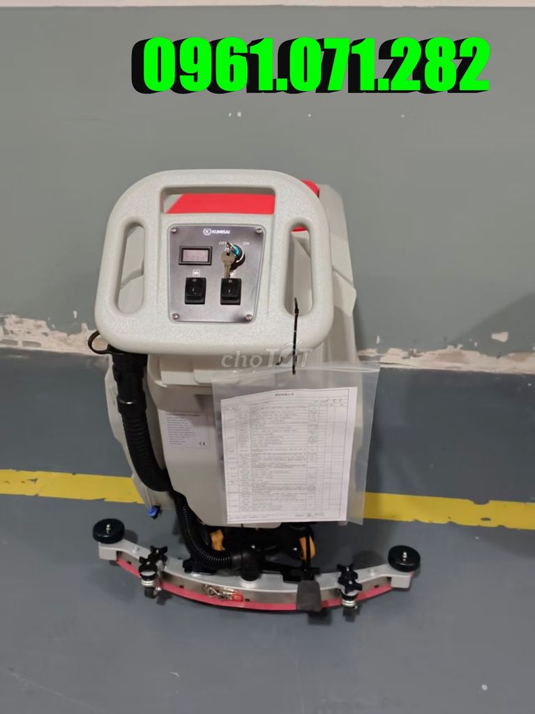 Máy chà sàn liên hợp Kumisai KMS 68B Xám Đỏ. Mua bán Đồ dùng văn phòng tại Quận Cầu Giấy Hà Nội được đăng bởi Kumisai Việt Nam hình 1