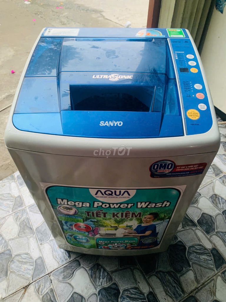 Thanh lý máy giặt Sanyo 7,2kg giặt vắt êm zin 100%