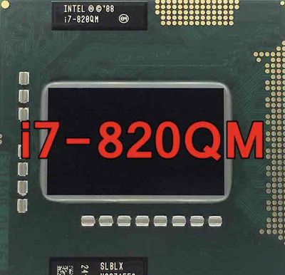 chip i7-820qm 250k i5-560m i5-2540m