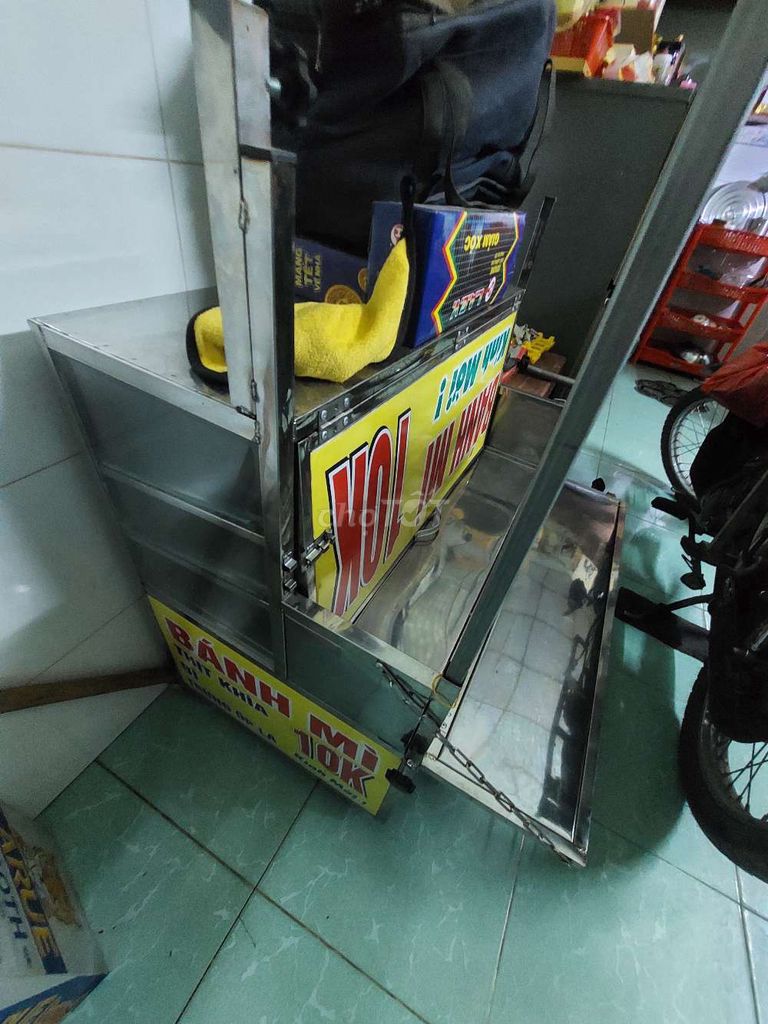 Tủ cá viên chiên, bánh mì  Inox gắn xe máy. Mua bán Đồ chuyên dụng, Giống nuôi trồng tại Huyện Bến Lức Long An được đăng bởi A Tứ hình 1