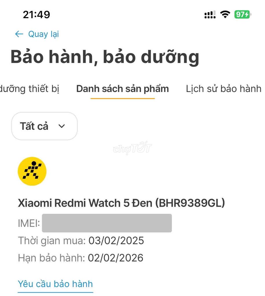 Đồng hồ thông minh Xiaomi Redmi Watch 5