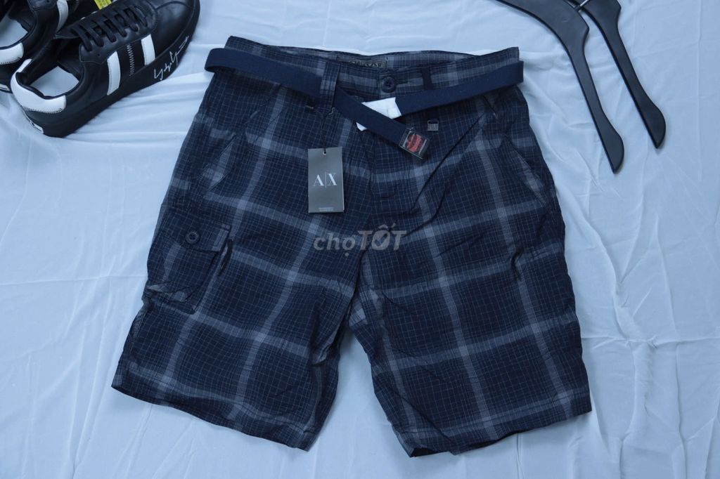 Quần short nam Armani vải kẻ sẫm. Mua bán Quần áo tại Quận Hoàn Kiếm Hà Nội được đăng bởi Thành hình 1