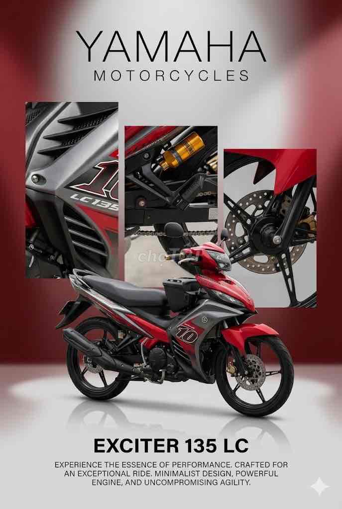 Возбудитель Yamaha 135 красный черный 57zz