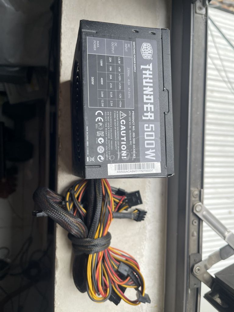 Nguồn Cooler Master Thunder 500W Đen. Mua bán Linh kiện (RAM, Card...) tại Quận Hải Châu Đà Nẵng được đăng bởi Baxiqua hình 1