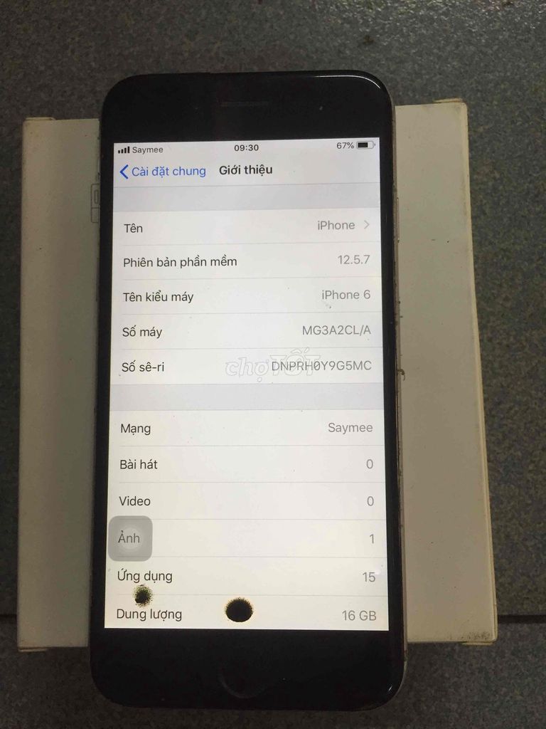 Iphone 6 QT 16gb cần bán. Mua bán Điện thoại tại Quận Bình Tân Tp Hồ Chí Minh được đăng bởi Văn kiệt hình 4
