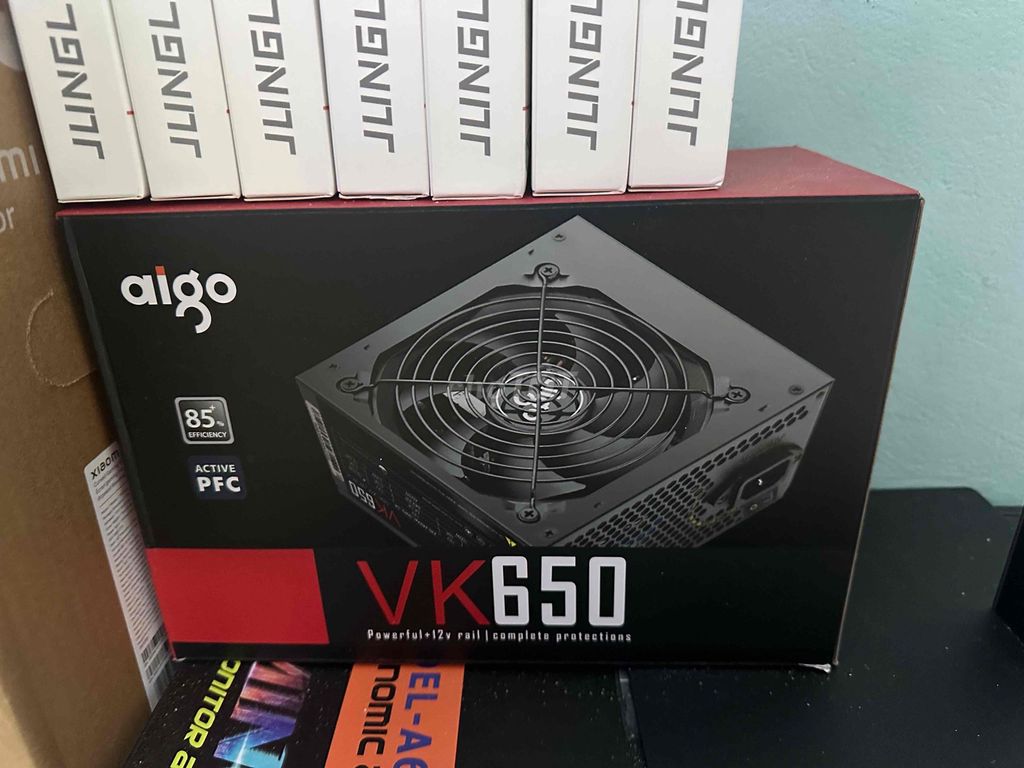 Nguồn máy tính aigo VK650 650W Đen. Mua bán Linh kiện (RAM, Card...) tại Huyện Mê Linh Hà Nội được đăng bởi Đức Thảo hình 1