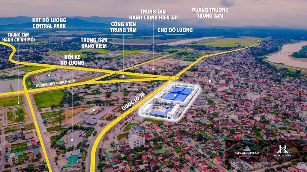 Shopehouse Nghệ An nằm ngay đường 7 thuộc chợ Hải An-Đô Lương