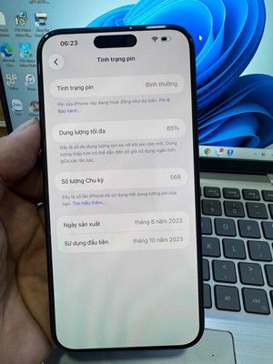 iPhone 15 Pro Max 256GB Đen LL/A