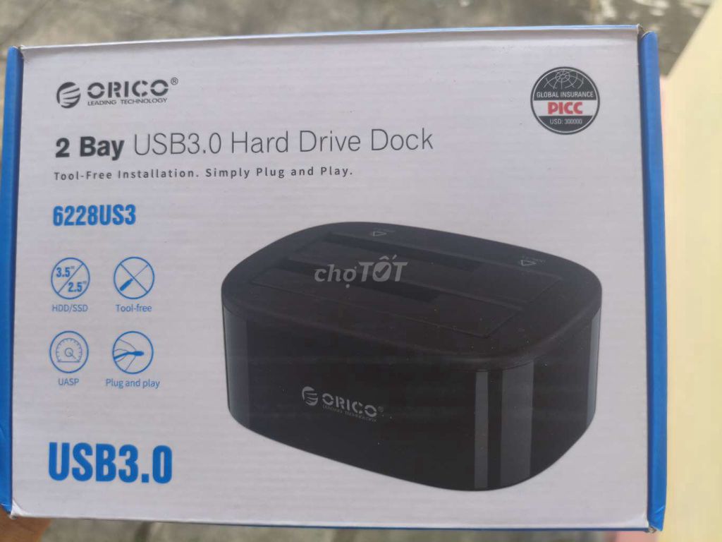 Orico 6228US3 Dock ổ cứng USB 3.0 Đen. Mua bán Phụ kiện (Màn hình, Chuột...) tại Thành phố Bến Tre Bến Tre được đăng bởi Bình hình 1