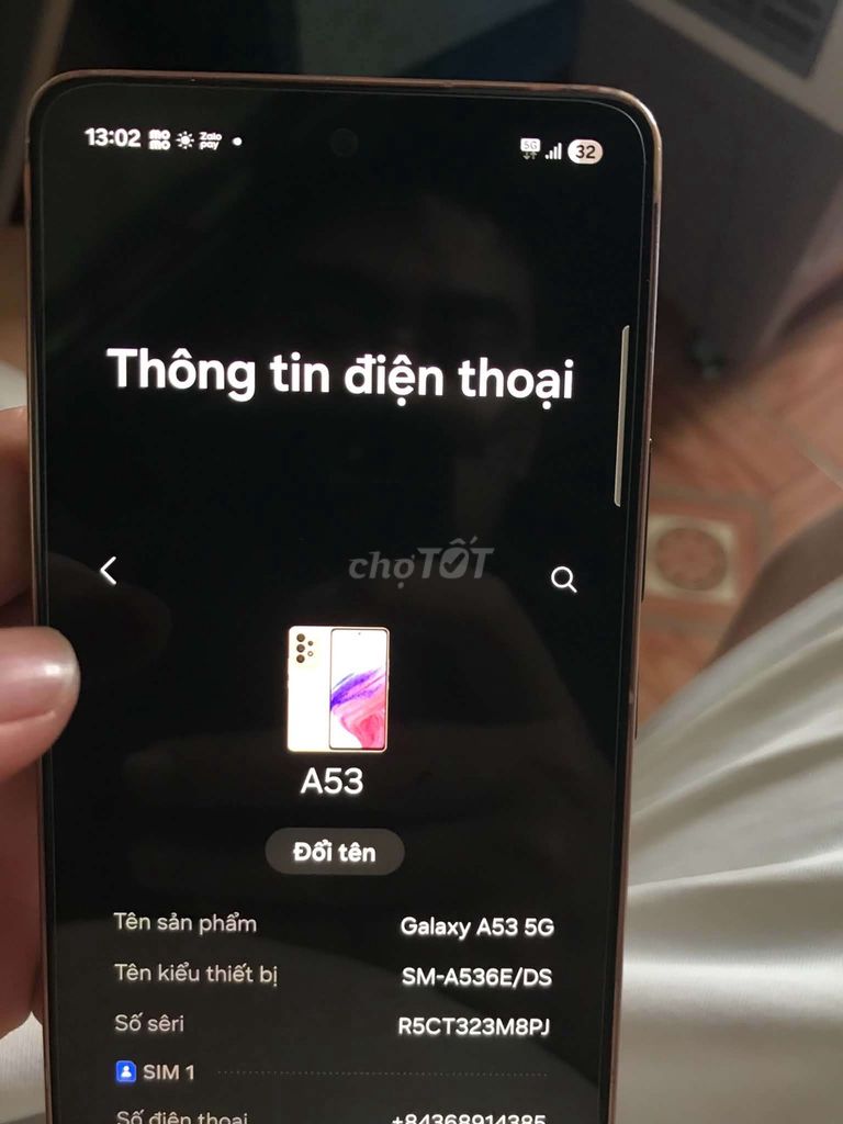 Samsung Galaxy A53 5G Vàng hồng Đã sử dụng. Mua bán Điện thoại tại Quận Thanh Khê Đà Nẵng được đăng bởi Duy hình 1