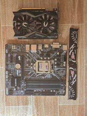 SẴN GIGA Z370M-DS3H + I5 9400F + 32G + 1650 4G D6. Mua bán Linh kiện (RAM, Card...) tại Quận Tân Bình Tp Hồ Chí Minh được đăng bởi Phan Thịnh