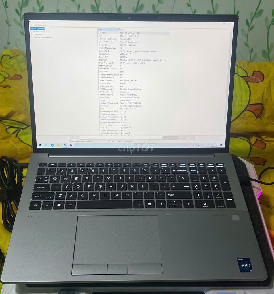 HP ZBook Fury 16 G11 i7-13850HX. Mua bán Laptop tại Thành phố Thủ Đức Tp Hồ Chí Minh được đăng bởi Ittz Thong Nguyen hình 1