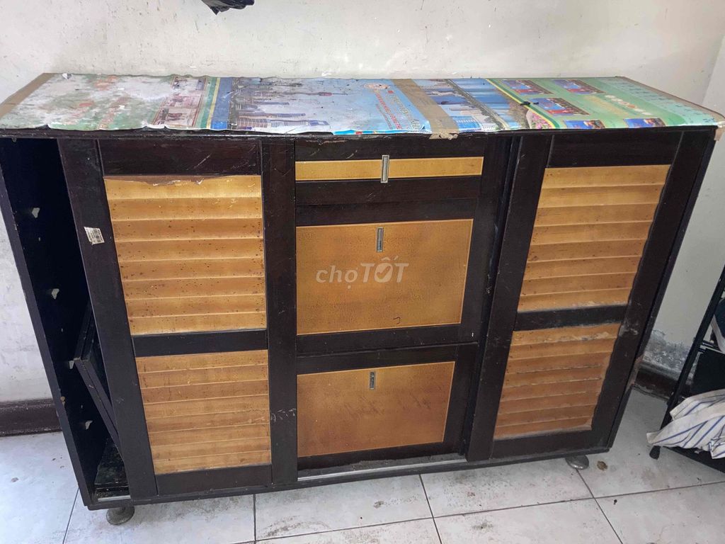 Tặng Tủ giày dép gỗ công nghiệp 1.2m. Mua bán Tủ, kệ gia đình tại Quận Tân Bình Tp Hồ Chí Minh được đăng bởi NGUYỄN TRẦN TẤN PHÁT hình 1