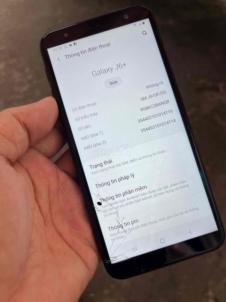 Samsung Galaxy J6+ Đen Đã sử dụng. Mua bán Điện thoại tại Quận Tân Phú Tp Hồ Chí Minh được đăng bởi Cầm đồ thanh lý giá hợp lý hình 1