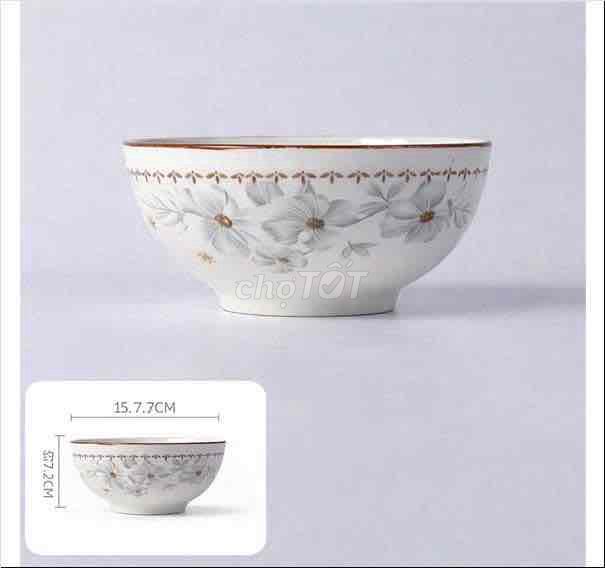 Tô sứ hoa 6.0 inch màu trắng. Mua bán Dụng cụ nhà bếp tại Thành phố Hà Tĩnh Hà Tĩnh được đăng bởi Đại Lý Quang Trung hình 1