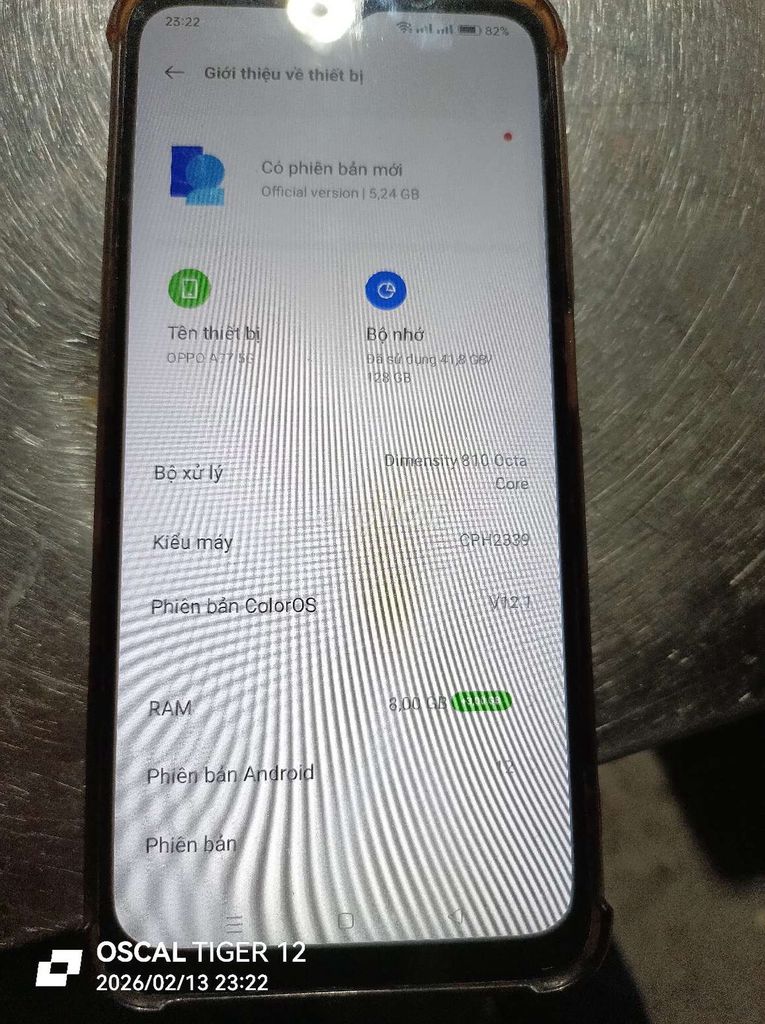 Oppo A77 128GB Vàng. Mua bán Điện thoại tại Huyện Vũ Thư Thái Bình được đăng bởi manh  hình 1