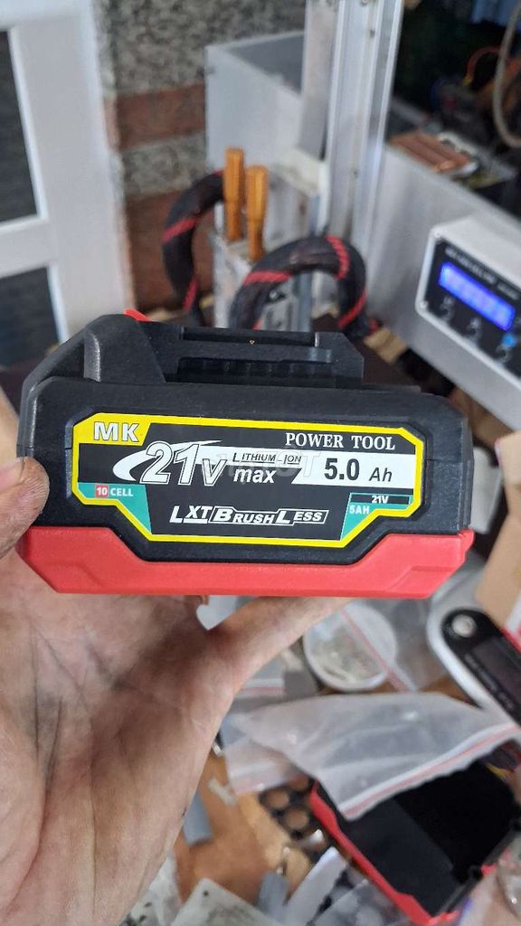 Pin máy công cụ 21V 5.0 Ah. Mua bán Đồ chuyên dụng, Giống nuôi trồng tại Thành phố Sóc Trăng Sóc Trăng được đăng bởi shop máy hàn điện tử cũ hình 1