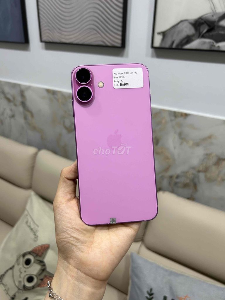 iPhone Xs Max 64GB Độ Vỏ 16 Hồng zin all đẹp 99. Mua bán Điện thoại tại Huyện Hóc Môn Tp Hồ Chí Minh được đăng bởi SIRI STORE HCM hình 1