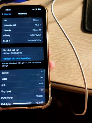 iPhone 14 Like New, 128GB, Fullbox Giá Tốt. Mua bán Điện thoại tại Huyện Quế Võ Bắc Ninh được đăng bởi Van Linh