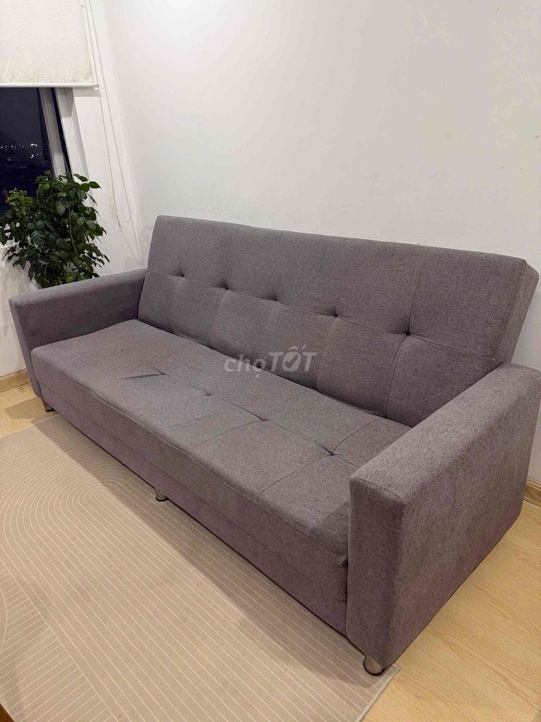 Sofa giường Vải Xám 2m. Mua bán Giường, chăn ga gối nệm tại Quận Tân Bình Tp Hồ Chí Minh được đăng bởi phuongthao phan hình 1