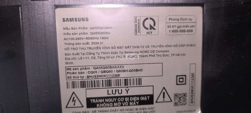 TV QLED Samsung 55 - Date 2024. Mua bán Tivi, Âm thanh tại Quận Hai Bà Trưng Hà Nội được đăng bởi Mr Huy hình 1
