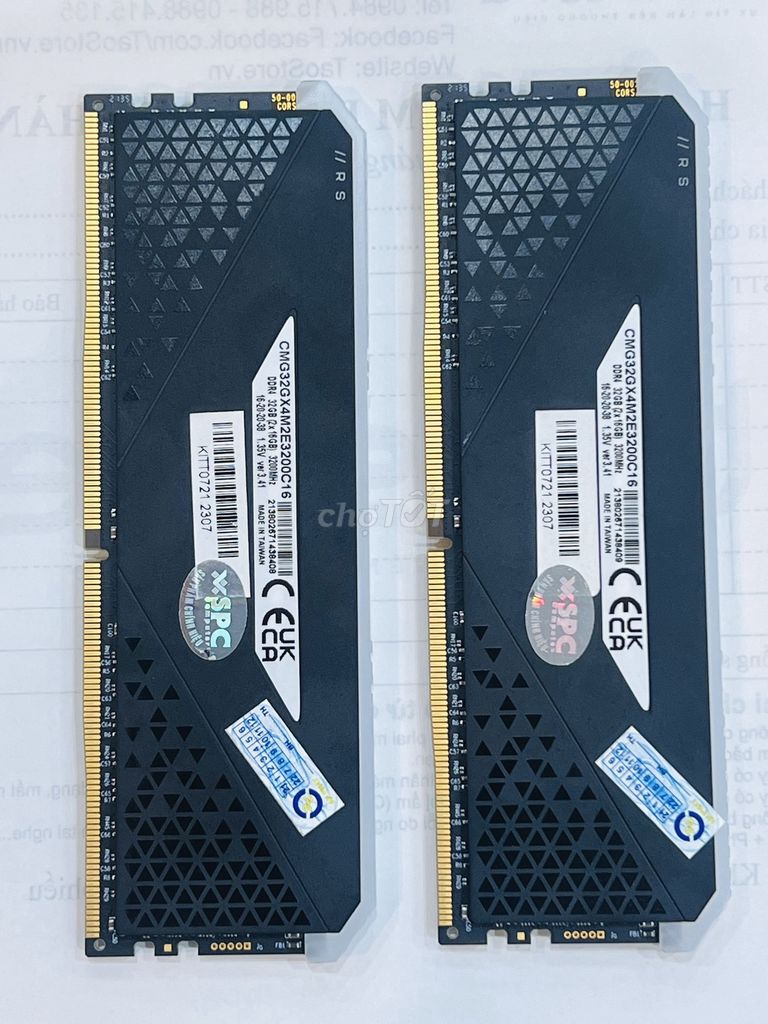 RAM Corsair Vengeance RGB RS 32GB 2 . Mua bán Linh kiện (RAM, Card...) tại Quận Đống Đa Hà Nội được đăng bởi Bảo Táo Store hình 1
