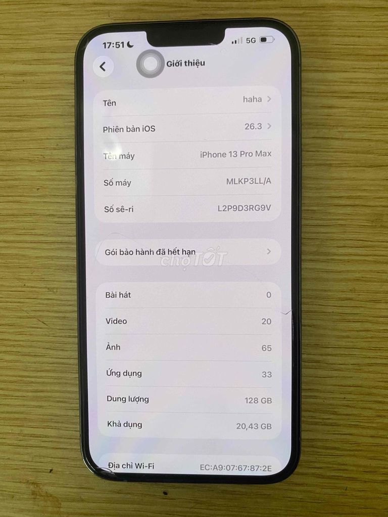 iPhone 13 Pro Max 128GB Xanh. Mua bán Điện thoại tại Huyện Thanh Trì Hà Nội được đăng bởi Khắc Trường hình 1