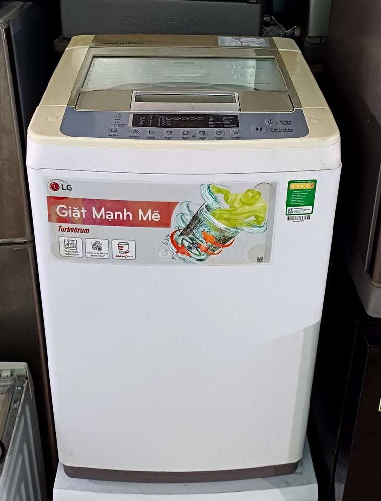 Máy giặt LG 8kg zin bảo hành 3 tháng