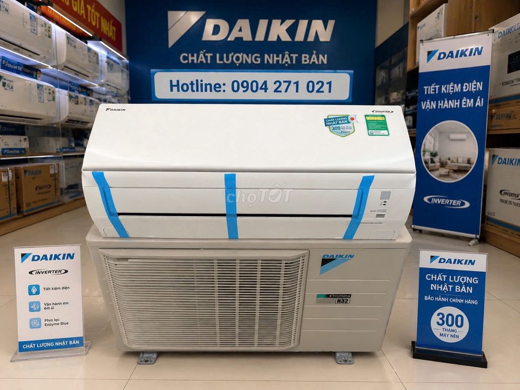 Máy lạnh Daikin 1HP Inverter. Mua bán Máy lạnh, điều hoà tại Huyện Bình Chánh Tp Hồ Chí Minh được đăng bởi Điện Máy Tuấn Kiệt hình 1