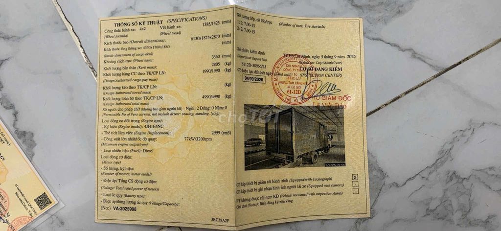 Bán xe tải Isuzu qkr 270 đời 2018 tải 1t990. Mua bán Xe tải, xe ben tại Huyện Hóc Môn Tp Hồ Chí Minh được đăng bởi Khuong hình 11