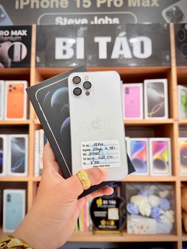 Apple iPhone 12 Pro 256GB Trắng 97. Mua bán Điện thoại tại Thành phố Long Xuyên An Giang được đăng bởi Bi Táo Store hình 1
