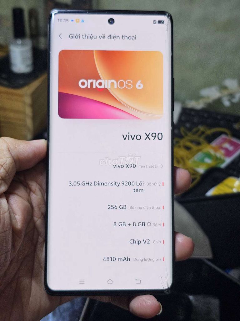 Vivo X90 256GB Đen Dimensity 9200 zin toàn bộ . Mua bán Điện thoại tại Quận 8 Tp Hồ Chí Minh được đăng bởi Thiên Hòa mobile  hình 1