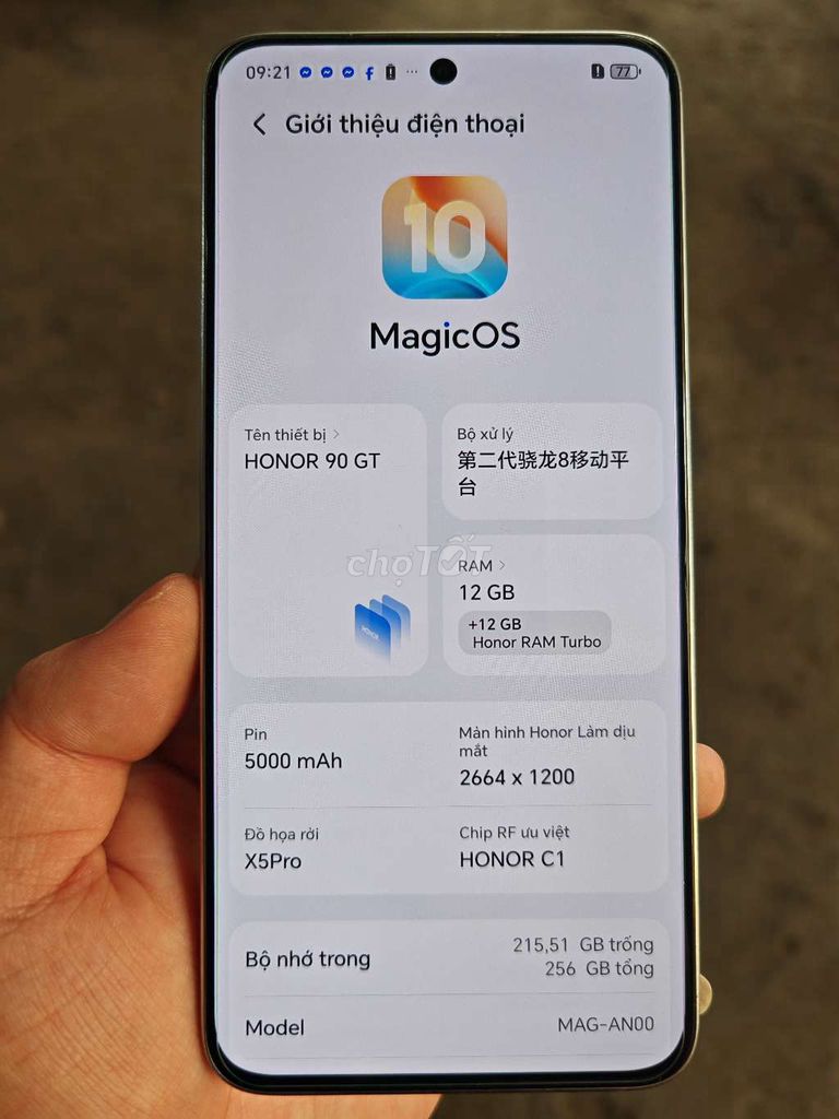 dư máy bán Honor 90 GT 12GB/256GB. Mua bán Điện thoại tại Quận Hà Đông Hà Nội được đăng bởi Phạm Hiếu hình 1