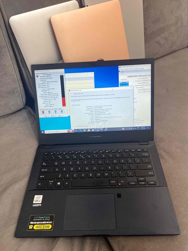 ASUS ExpertBook P2451FA i3-10110U 4GB/512GB Đen. Mua bán Laptop tại Quận Đống Đa Hà Nội được đăng bởi HQ Computer hình 1