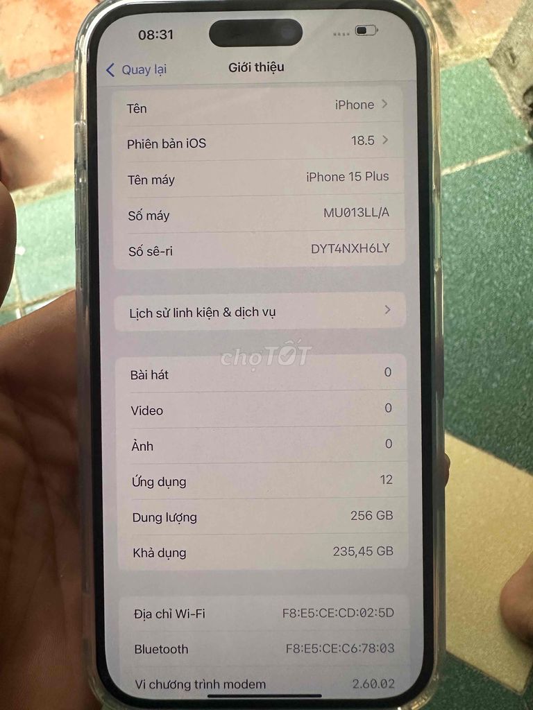 Apple iPhone 15 Plus 256GB. Mua bán Điện thoại tại Quận Bắc Từ Liêm Hà Nội được đăng bởi Anh Trần hình 1