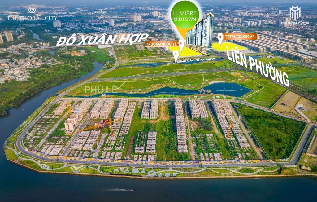 SANG LỖ 300TR CĂN HỘ 2PN 2WC LUMIERE MIDDTOWN KĐT GLOABL CITY VIEW ĐẸP