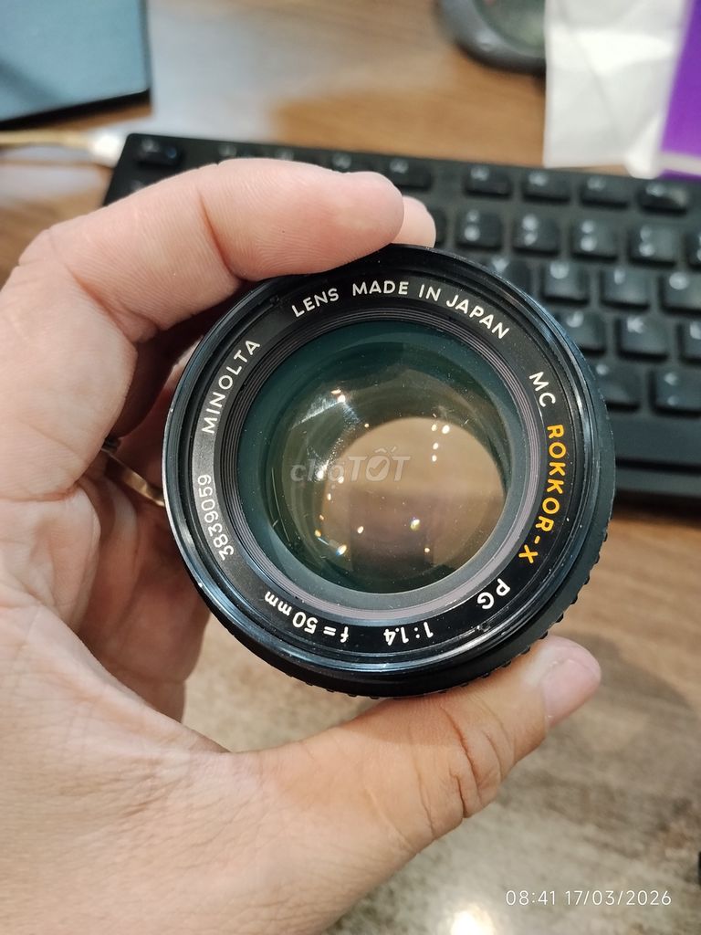 Ống kính Minolta 50mm f1.4 rokkor-x. Mua bán Máy ảnh, Máy quay tại Quận 7 Tp Hồ Chí Minh được đăng bởi Đạt Nguyễn hình 1