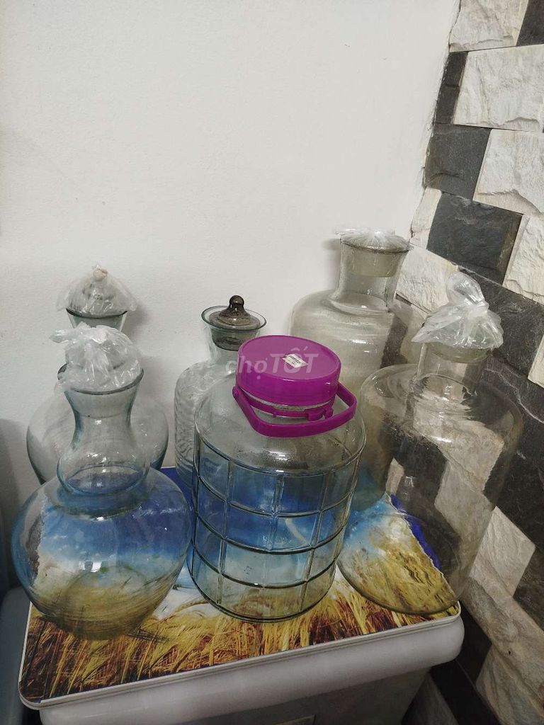 Bình thủy tinh đựng rượu ngâm. Mua bán Dụng cụ nhà bếp tại Quận Đống Đa Hà Nội được đăng bởi Yến hình 1