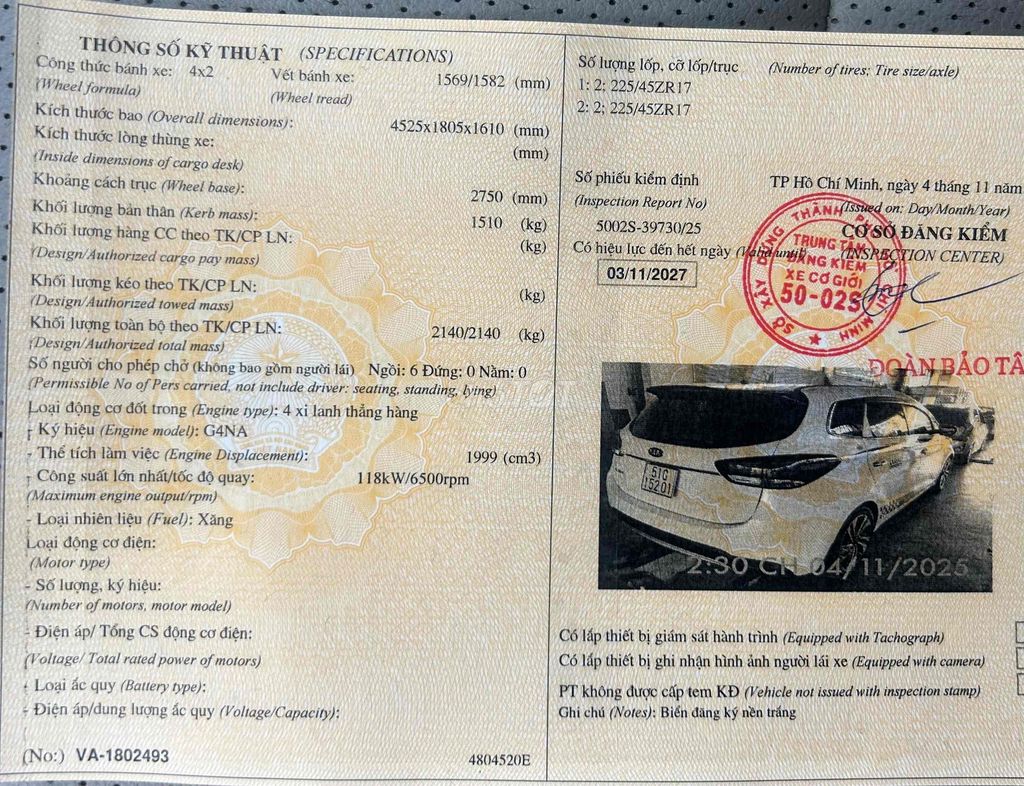 Kia Rondo 2018 GAT siêu mới, ODO chuẩn 49k km. Mua bán Ô tô tại Quận Tân Phú Tp Hồ Chí Minh được đăng bởi Tuan Tân Phú hình 9