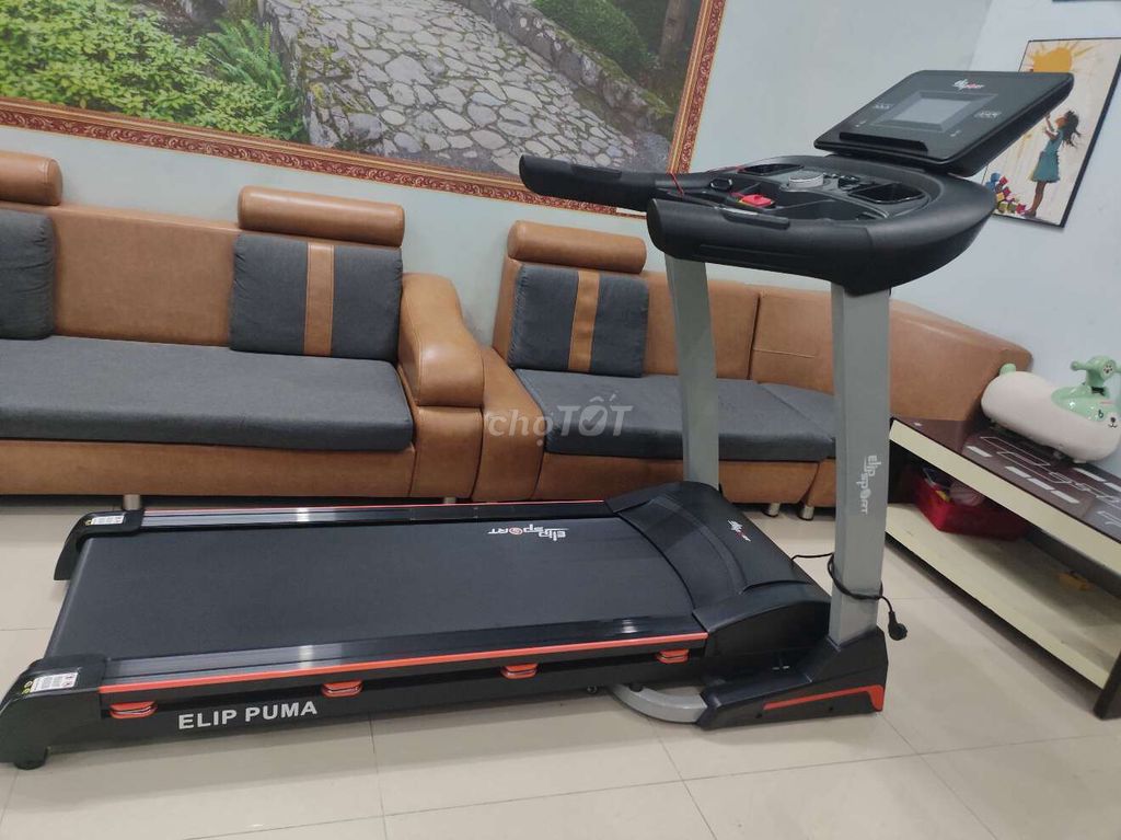 Máy chạy bộ Elip Puma Đen 4.0HP Bluetooth