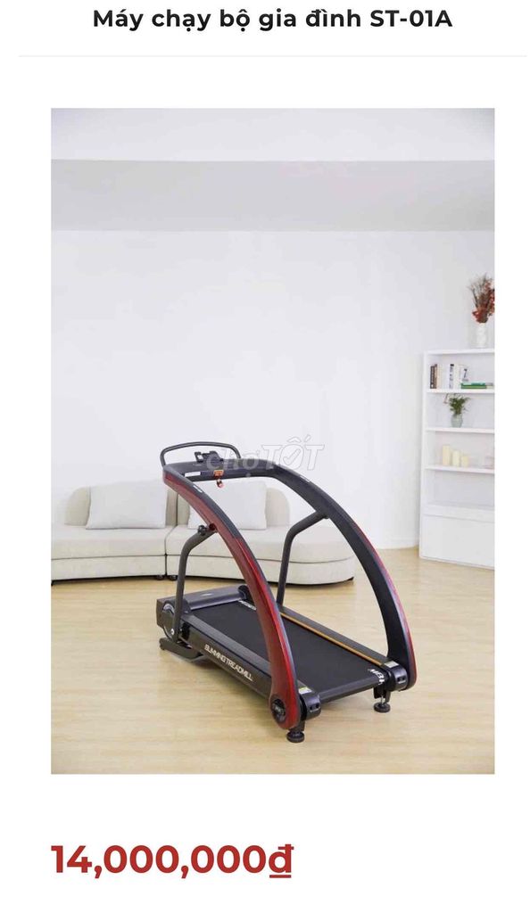 Máy chạy bộ ST-01A Đỏ Đen. Mua bán Đồ thể thao, Dã ngoại tại Quận 12 Tp Hồ Chí Minh được đăng bởi Nguyễn Tuấn hình 1