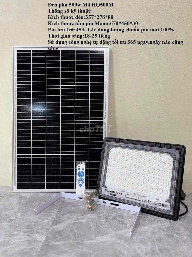 Đèn pha năng lượng mặt trời HQ500M. Mua bán Đèn tại Quận Tây Hồ Hà Nội được đăng bởi Trương Minh Quý hình 1