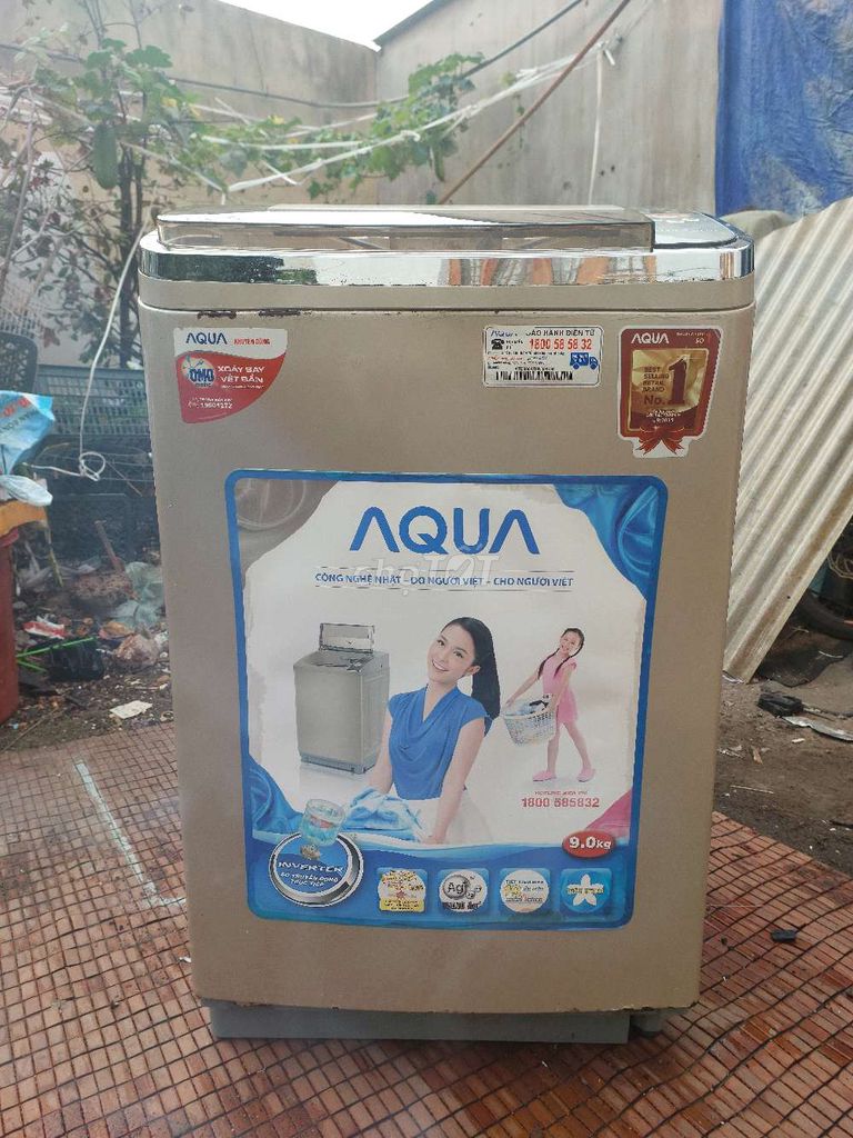 Mình thanh lý máy giặt 9 kg Inverter Aqua lỗi vắt