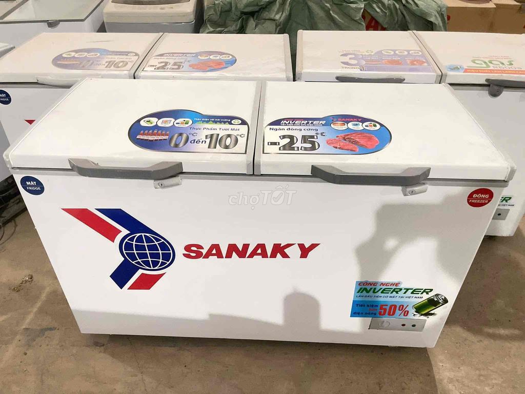 TỦ ĐÔNG SANAKY 250l SIÊU NHẸ ĐIỆN