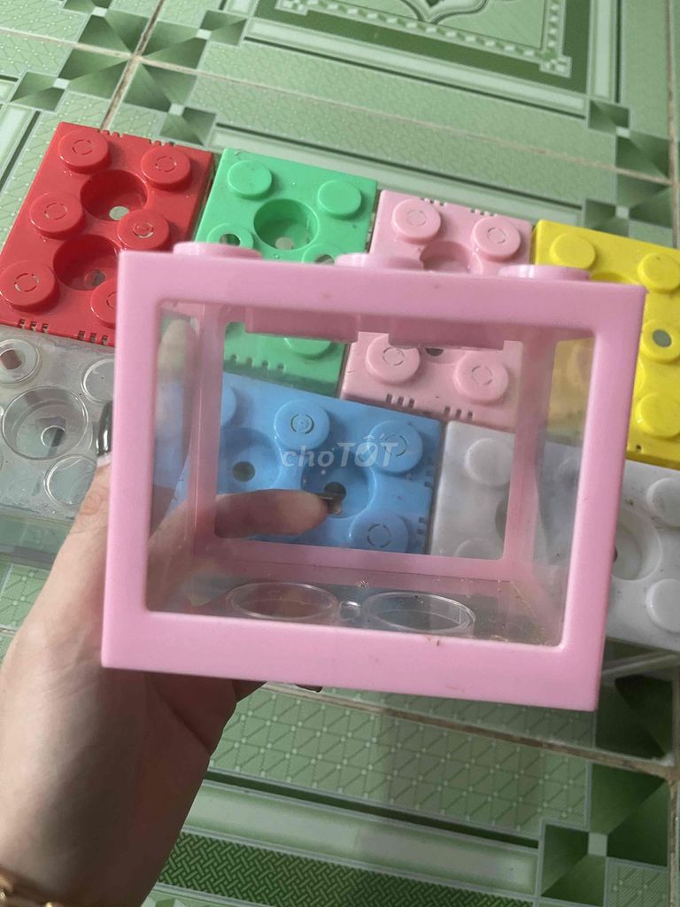 Bể cá mini Nhựa Đa màu Lắp ghép 12x8x10CM. Mua bán Phụ kiện, Thức ăn, Dịch vụ tại Huyện Châu Thành Bến Tre được đăng bởi Băng Tâm hình 1